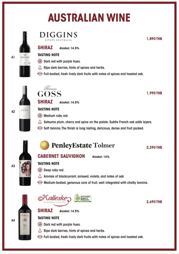 AUSTRALIAN WINE A1-A4